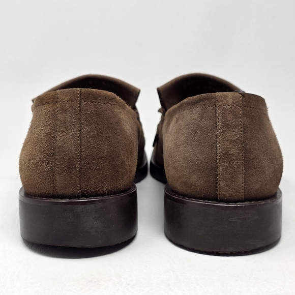 Brooks Brothers Mens Made In Italy Brown Tassel Loafers Size 8.5 Pre-owned - Picture 5 of 12